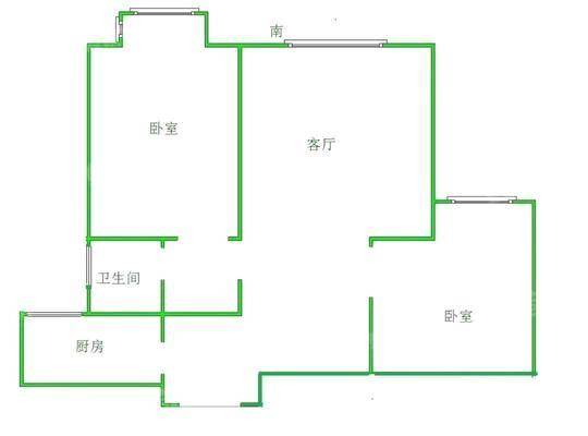 禧福荷堂B区2室1厅1卫83㎡