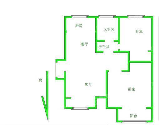 阿尔卡迪亚锦绣天地B区2室2厅1卫75㎡