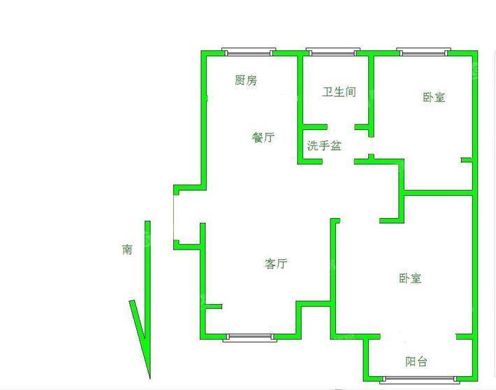 阿尔卡迪亚锦绣天地B区2室2厅1卫75㎡