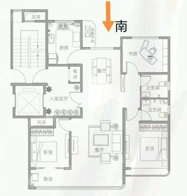 天成观澜一期3室2厅2卫125㎡