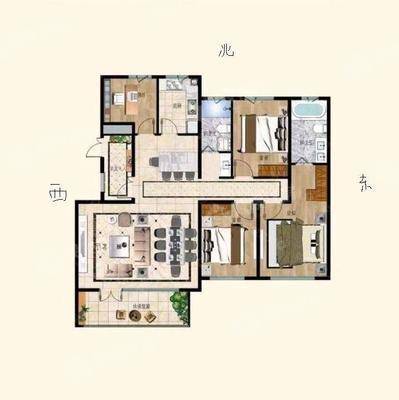 颐和新园4室2厅2卫145㎡