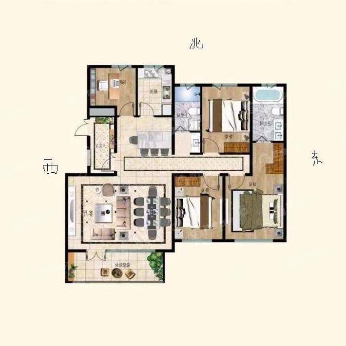 颐和新园4室2厅2卫145㎡