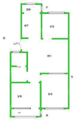 东环小区3室2厅1卫86㎡