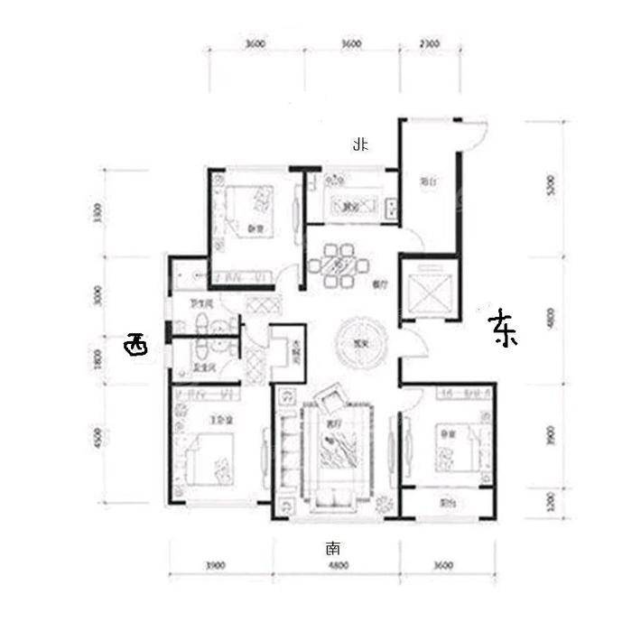 吉祥天著3室2厅2卫168㎡