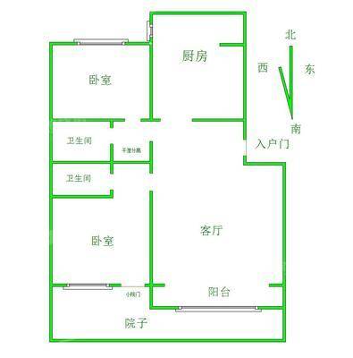宏宇亚龙湾2室2厅2卫105㎡