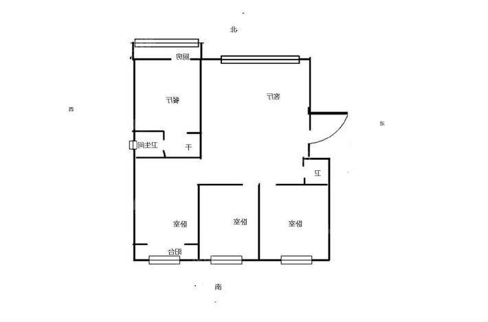 建行宿舍（小王庄）3室2厅2卫123㎡