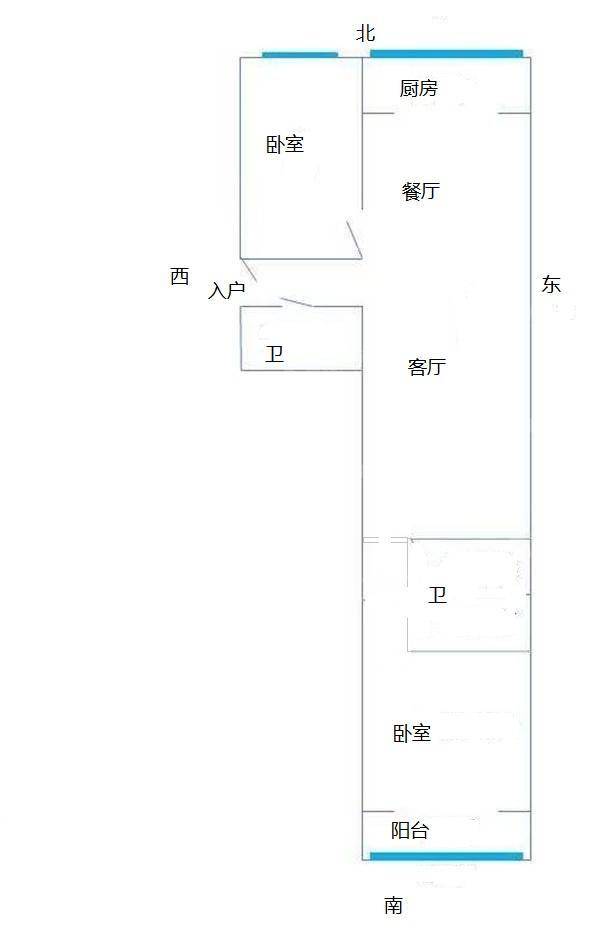 百合世嘉2室2厅2卫102㎡