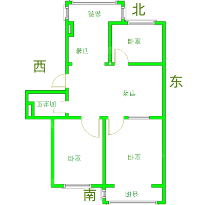 农林局宿舍（清池北大道）3室2厅1卫78㎡