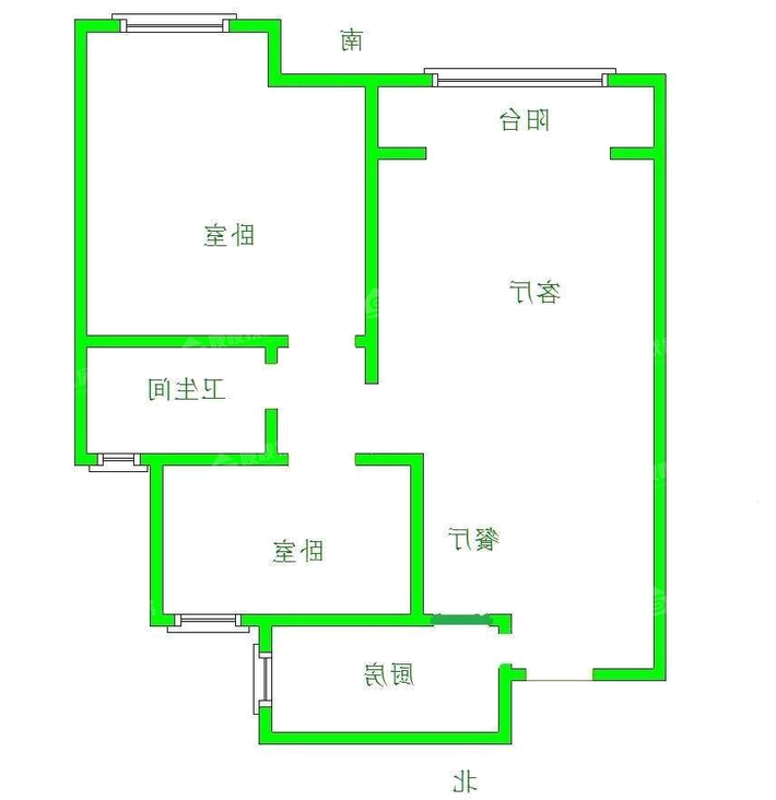 金鼎领域2室2厅1卫91㎡