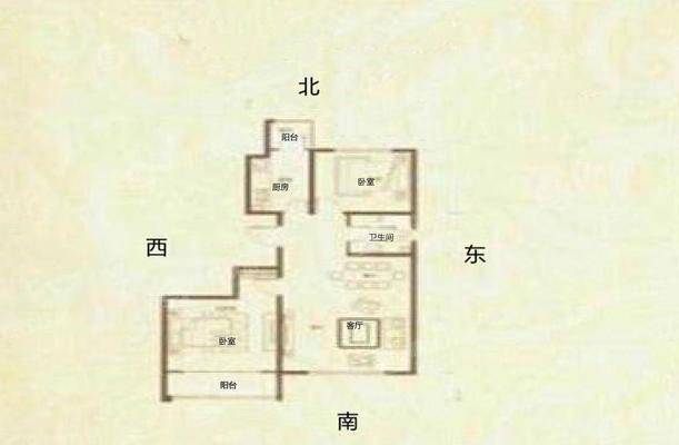 天成郡府西区2室2厅1卫92㎡