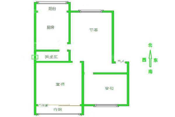 朝阳花园2室2厅1卫91㎡