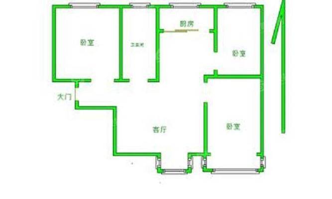 凤凰城（B区）3室2厅1卫99㎡
