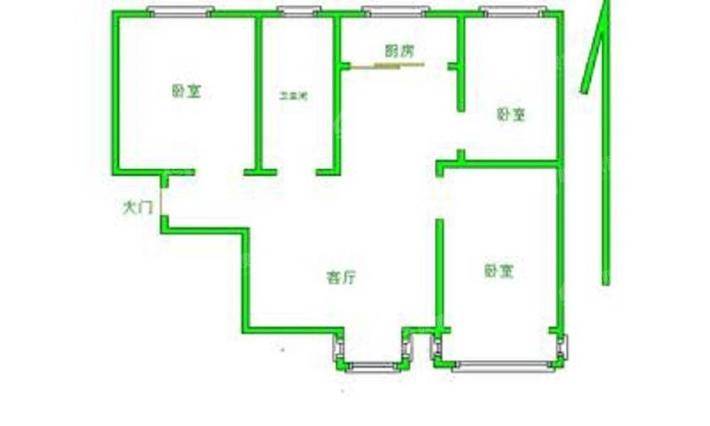 凤凰城（B区）3室2厅1卫99㎡