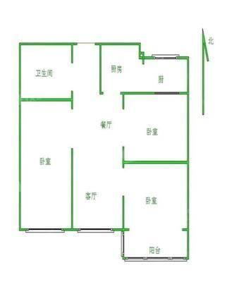 阳光国际3室1厅1卫90㎡
