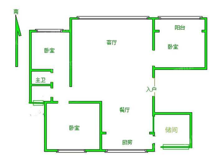 吉祥天著3室2厅1卫137㎡