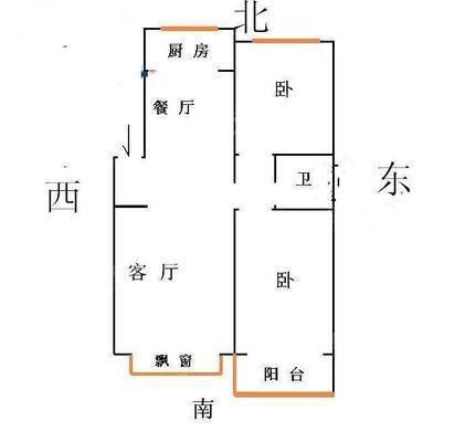 警苑小区2室1厅1卫96㎡