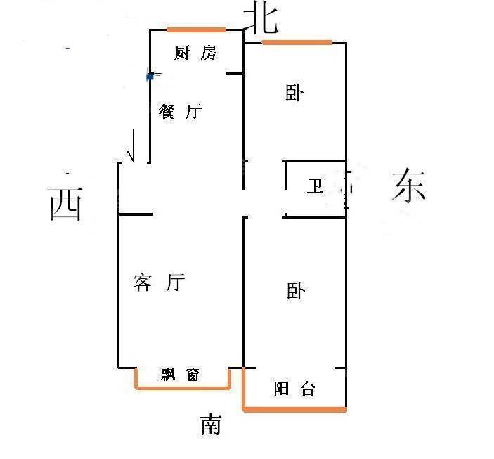 警苑小区2室1厅1卫96㎡
