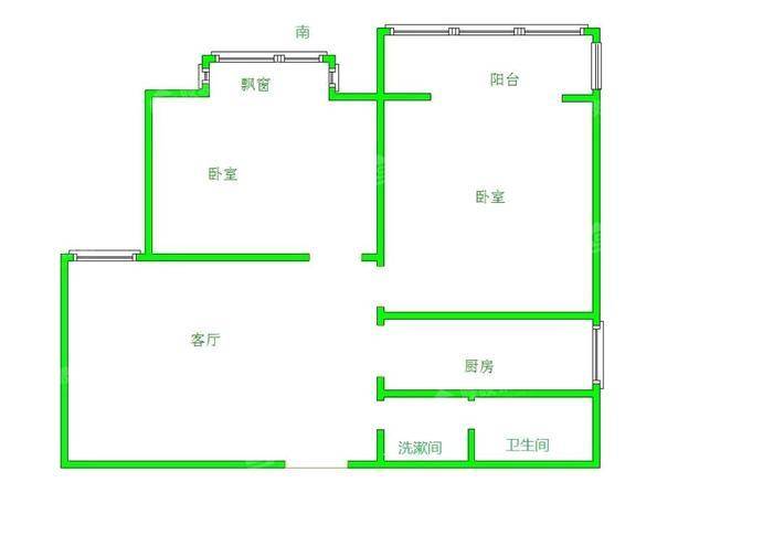 御宇国际二期（雅瑞苑）2室2厅1卫86㎡