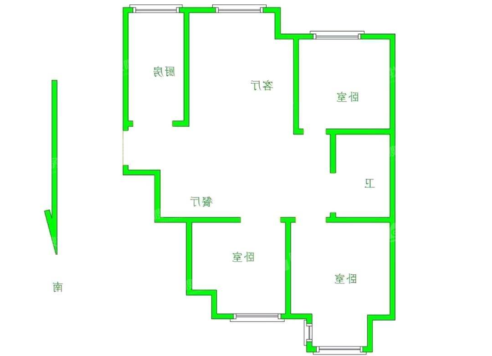 御河新城东区3室2厅1卫115㎡