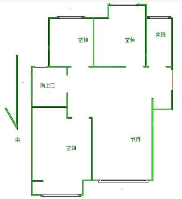 阿尔卡迪亚锦绣天地A区3室2厅1卫87㎡