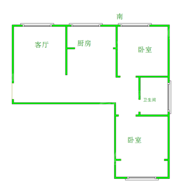 新城悦隽时代2室2厅1卫96㎡