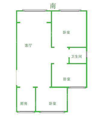 一世界书香华府3室2厅1卫115㎡