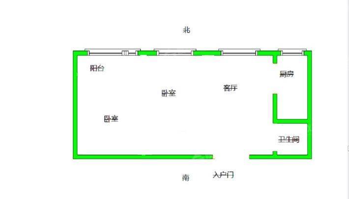 枫尚国际2室1厅1卫77㎡