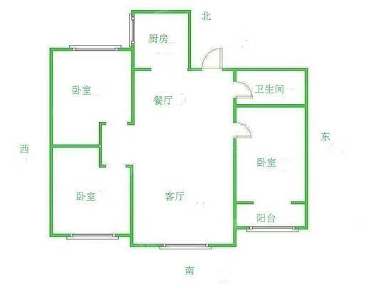 世纪家园3室2厅1卫121㎡