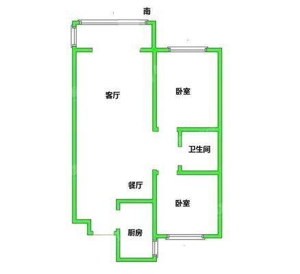 龙岸清华2室2厅1卫86㎡