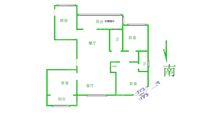天成明月洲西区4室2厅2卫161㎡