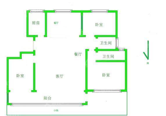 阳光城翡丽公园3室2厅2卫132㎡