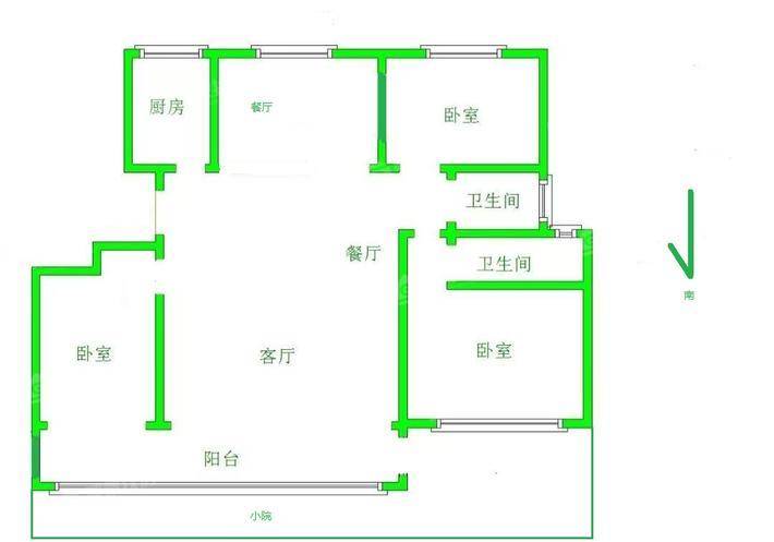 阳光城翡丽公园3室2厅2卫132㎡