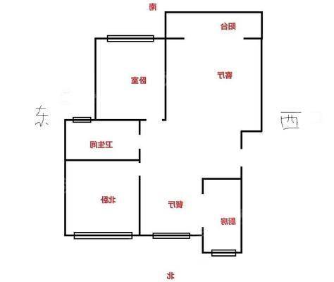 盛泽城市花园2室2厅1卫89㎡