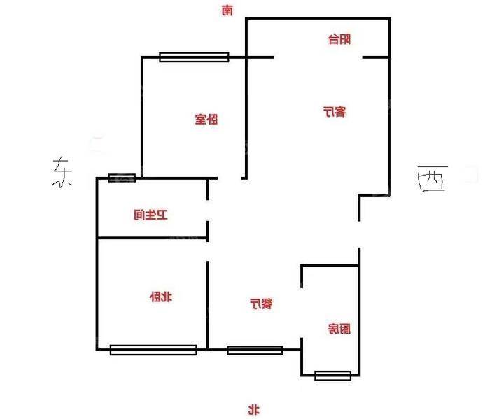 盛泽城市花园2室2厅1卫89㎡
