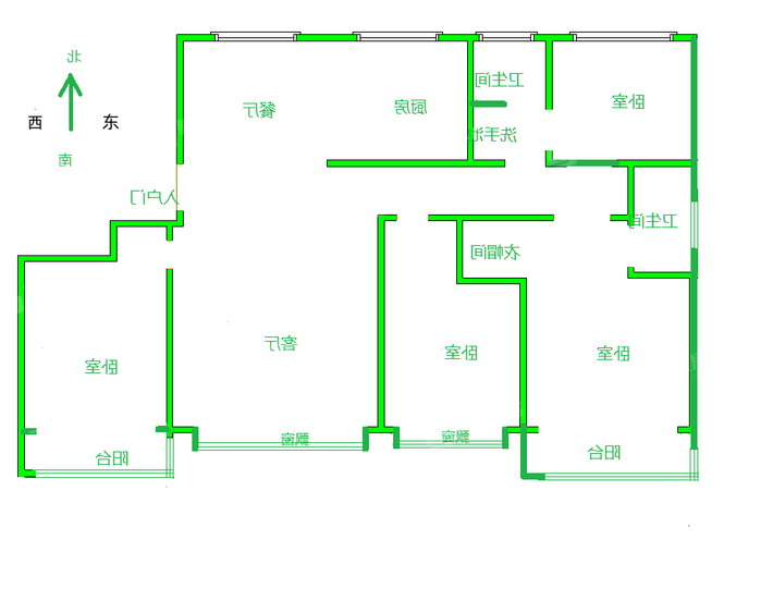 天成玉玺台一期4室2厅2卫160㎡