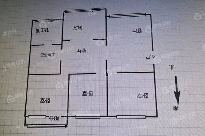 水利家属楼3室1厅1卫100㎡
