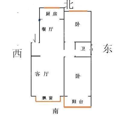 警苑小区2室2厅1卫98㎡