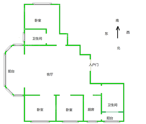 鸿韵嘉苑3室2厅2卫136㎡