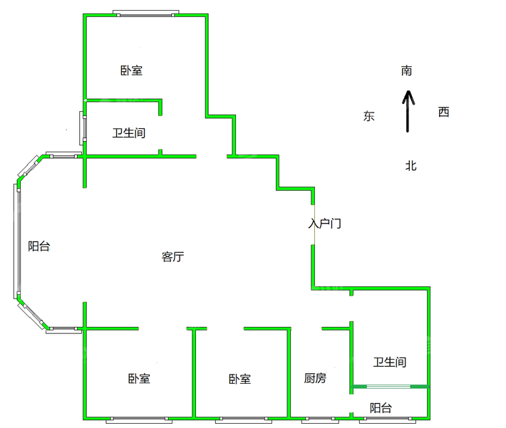 鸿韵嘉苑3室2厅2卫136㎡