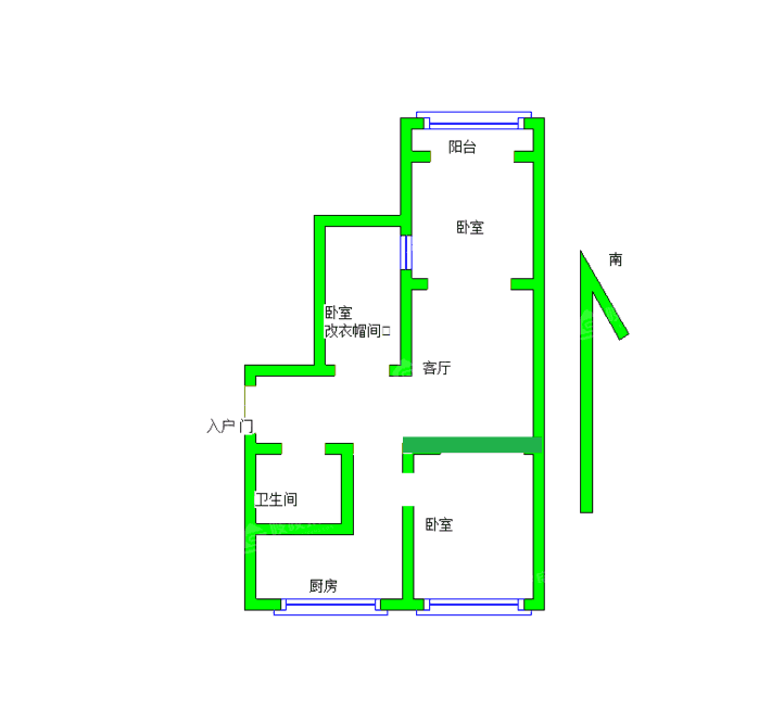 大化一区东院2室1厅0卫71㎡