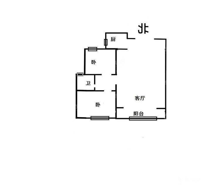 紫悦府2室2厅1卫87㎡