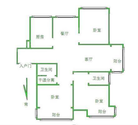 阿尔卡迪亚锦绣天地B区3室2厅2卫130㎡