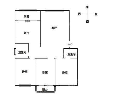 嘉福园小区3室2厅2卫126㎡