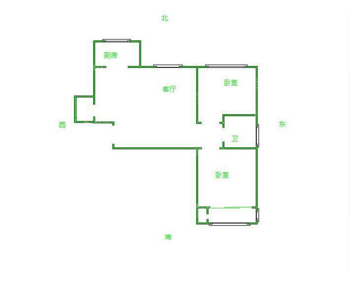 万泰丽景东区2室2厅1卫97㎡