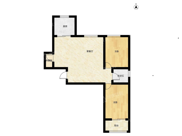 万泰丽景东区2室2厅1卫97㎡