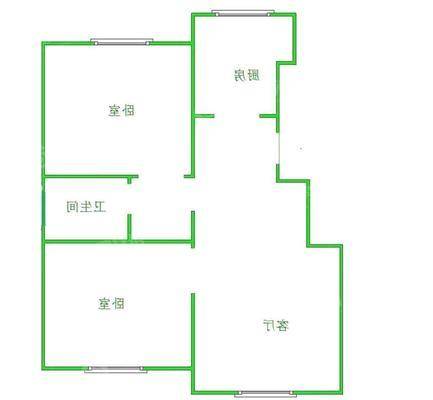 海韵小区中区2室1厅1卫77㎡