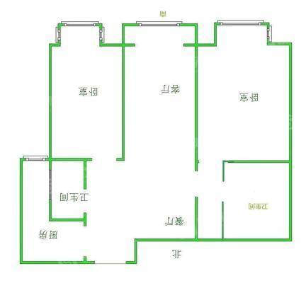 嘉禾一方二期2室2厅2卫104㎡