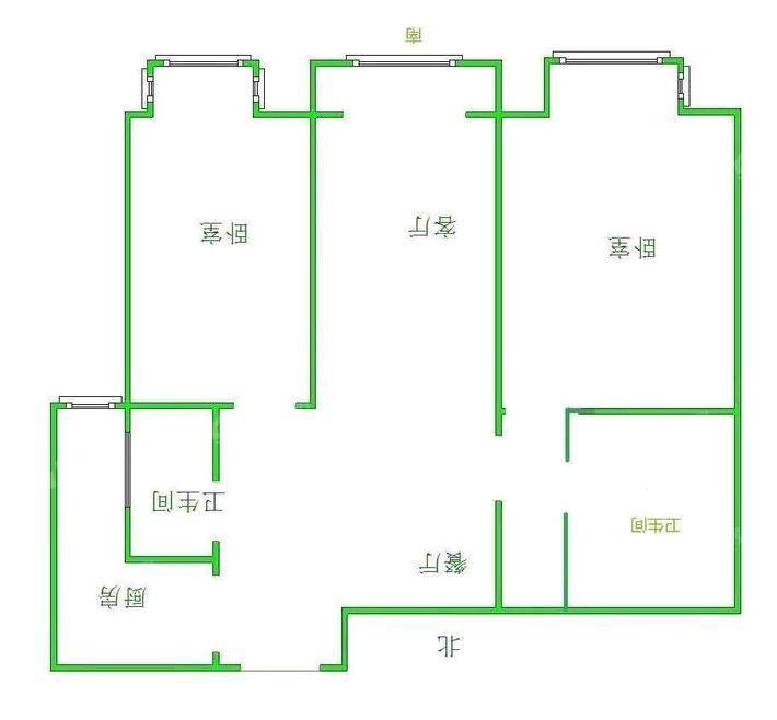 嘉禾一方二期2室2厅2卫104㎡