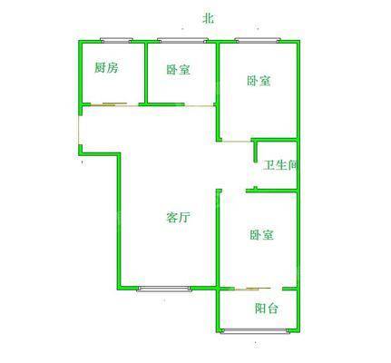 众和凤凰城3室2厅1卫121㎡