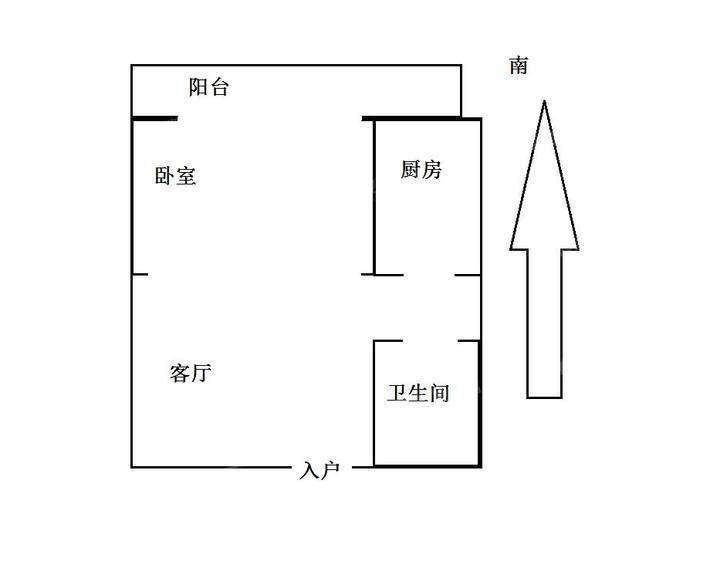 龙玺御园1室1厅1卫48㎡